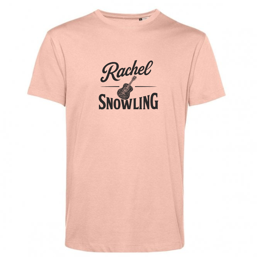 Rachel Snowling Acoustic Logo Tee - Salmon Pink