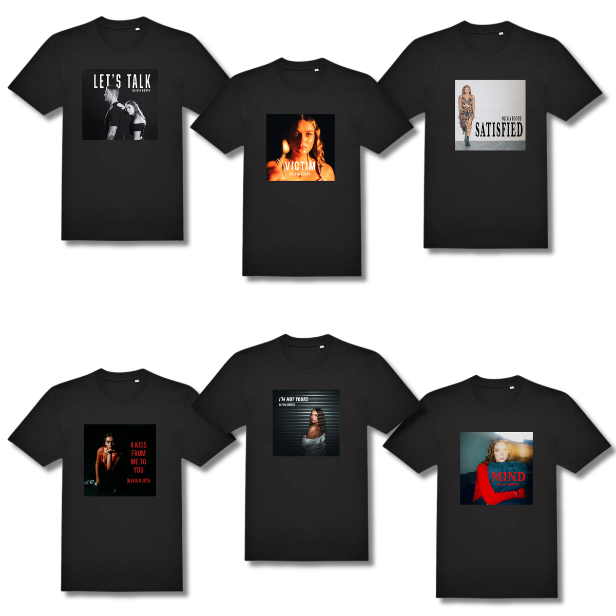 Olivia Booth Album Artwork T-Shirt Black