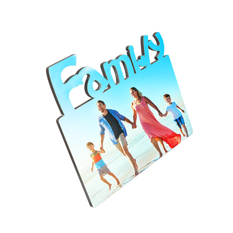 Wooden Family Photo Frame - Natural