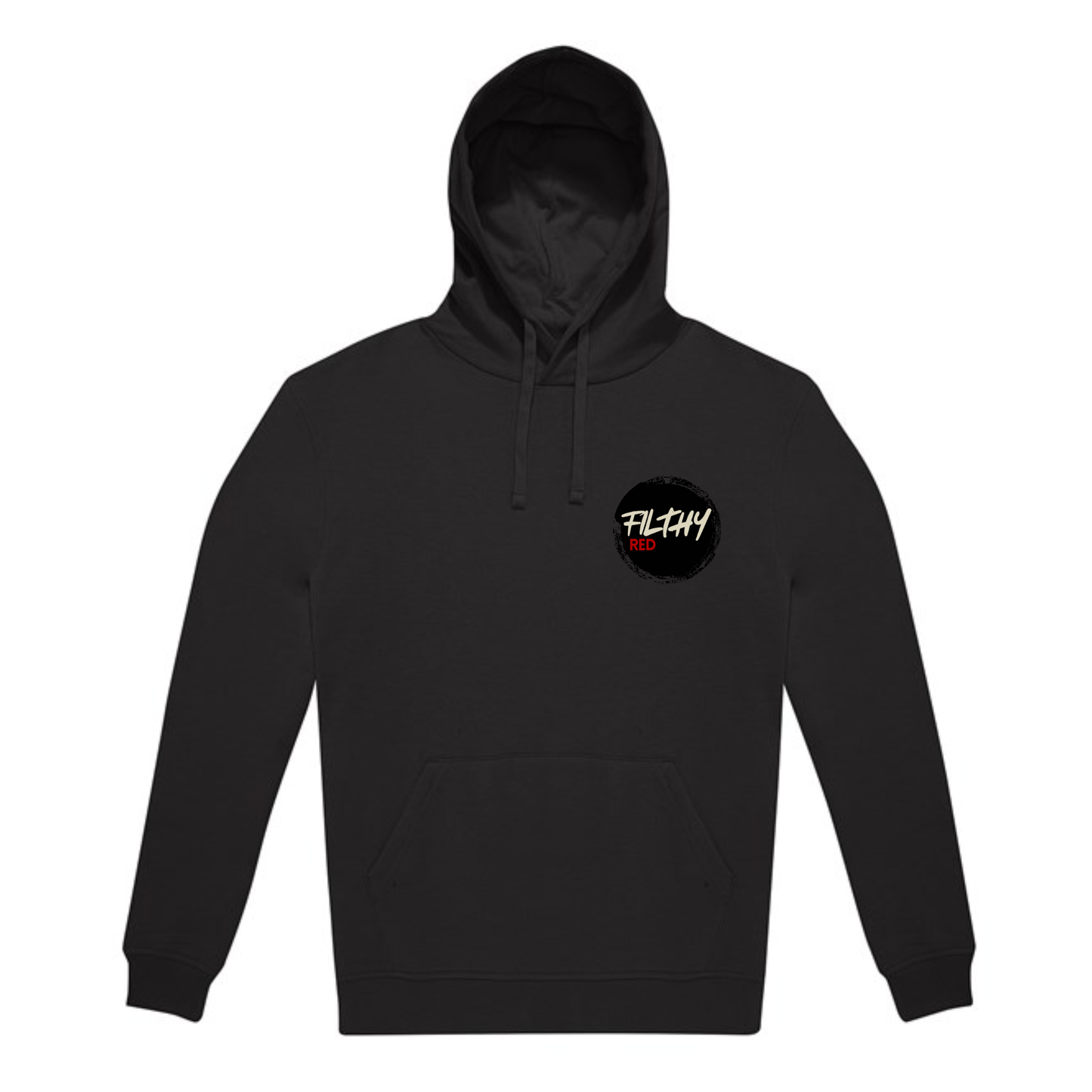 FILTHY RED Logo Hoodie (BLACK EDITION)