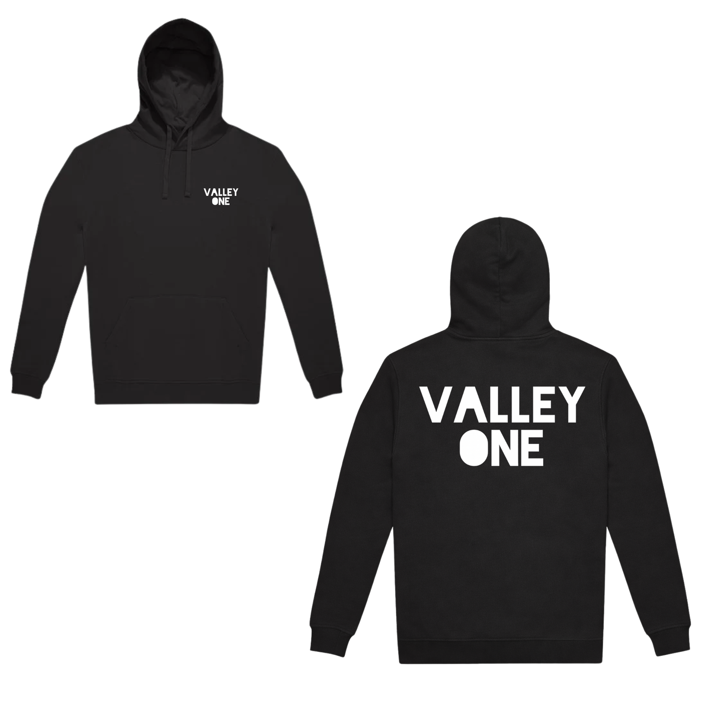 VALLEY ONE – Core Logo Hoodie (BLACK EDITION)