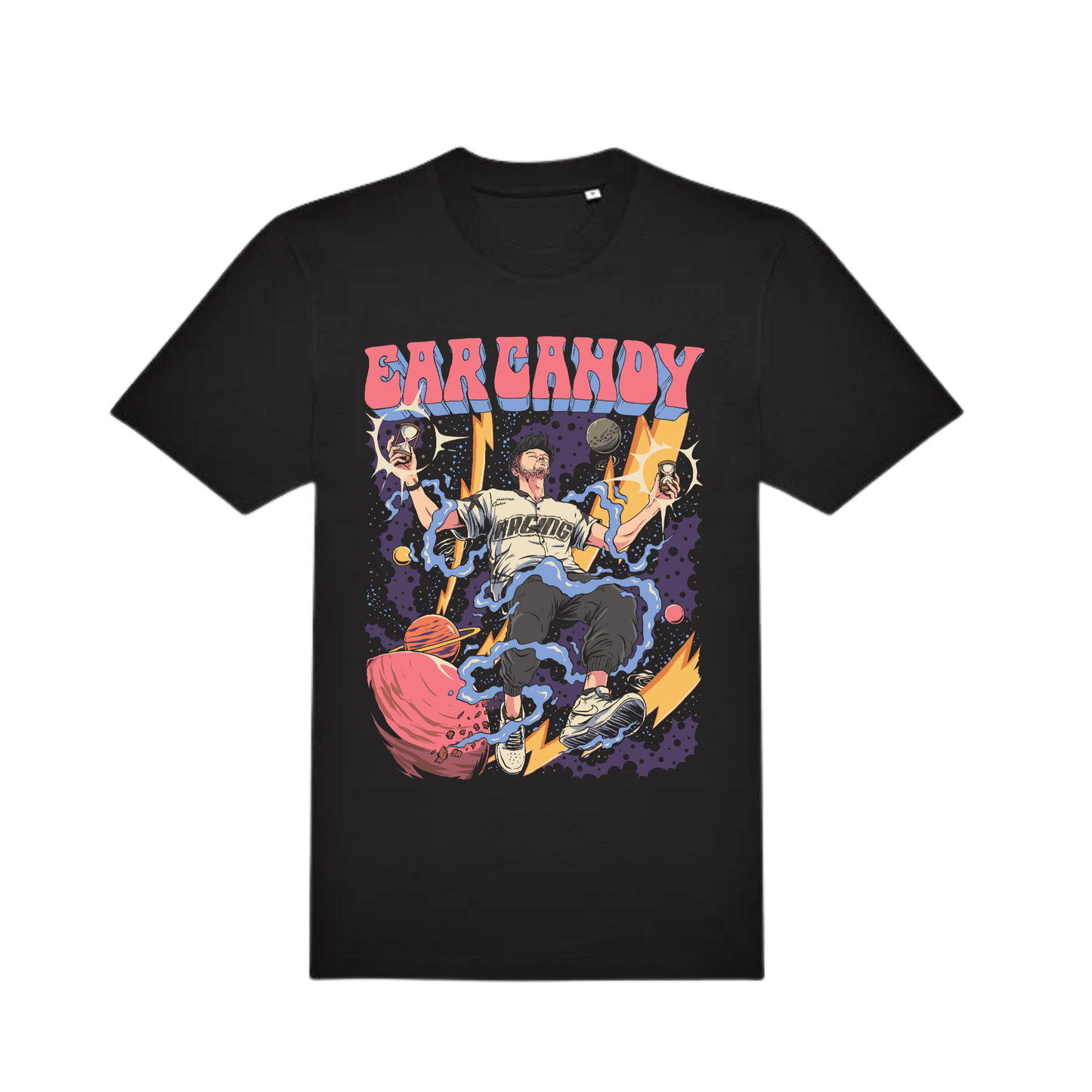 Ear Candy – “Cosmic Chaos” Tee (Black Edition, 2025)