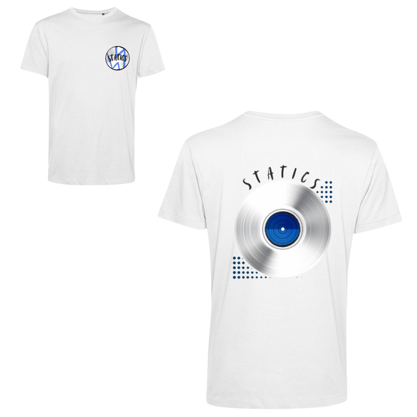 STATICS Vinyl Logo Tee – White