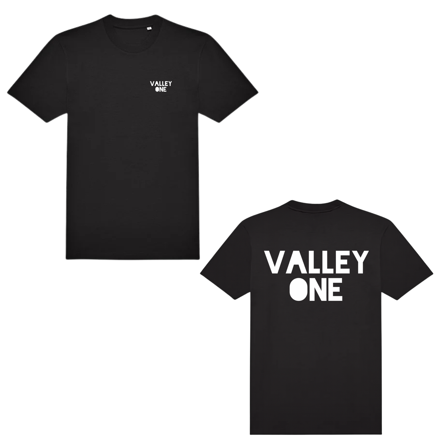 VALLEY ONE – Core Logo T-Shirt (BLACK EDITION)