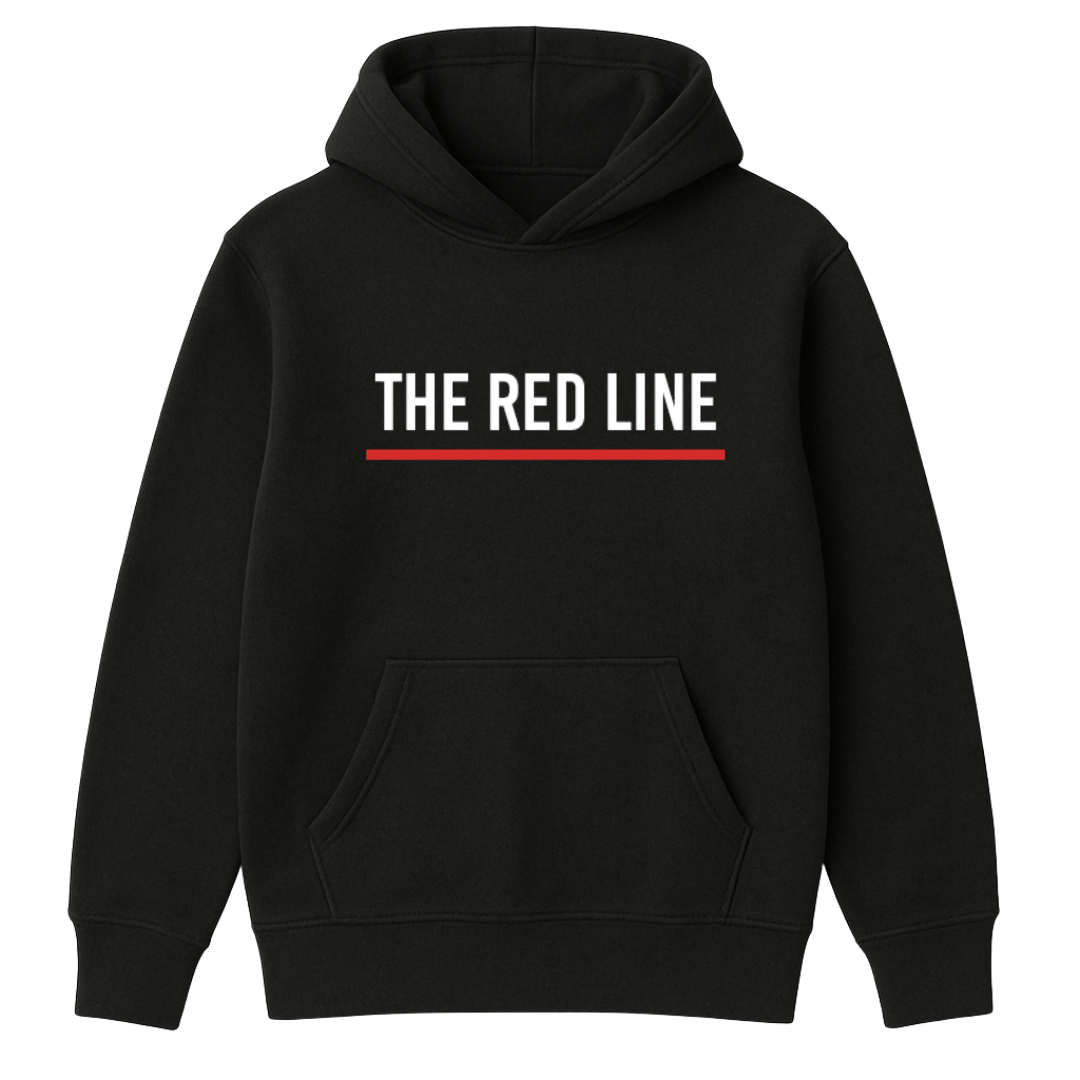 The Red Line Hoodie - Black Collection