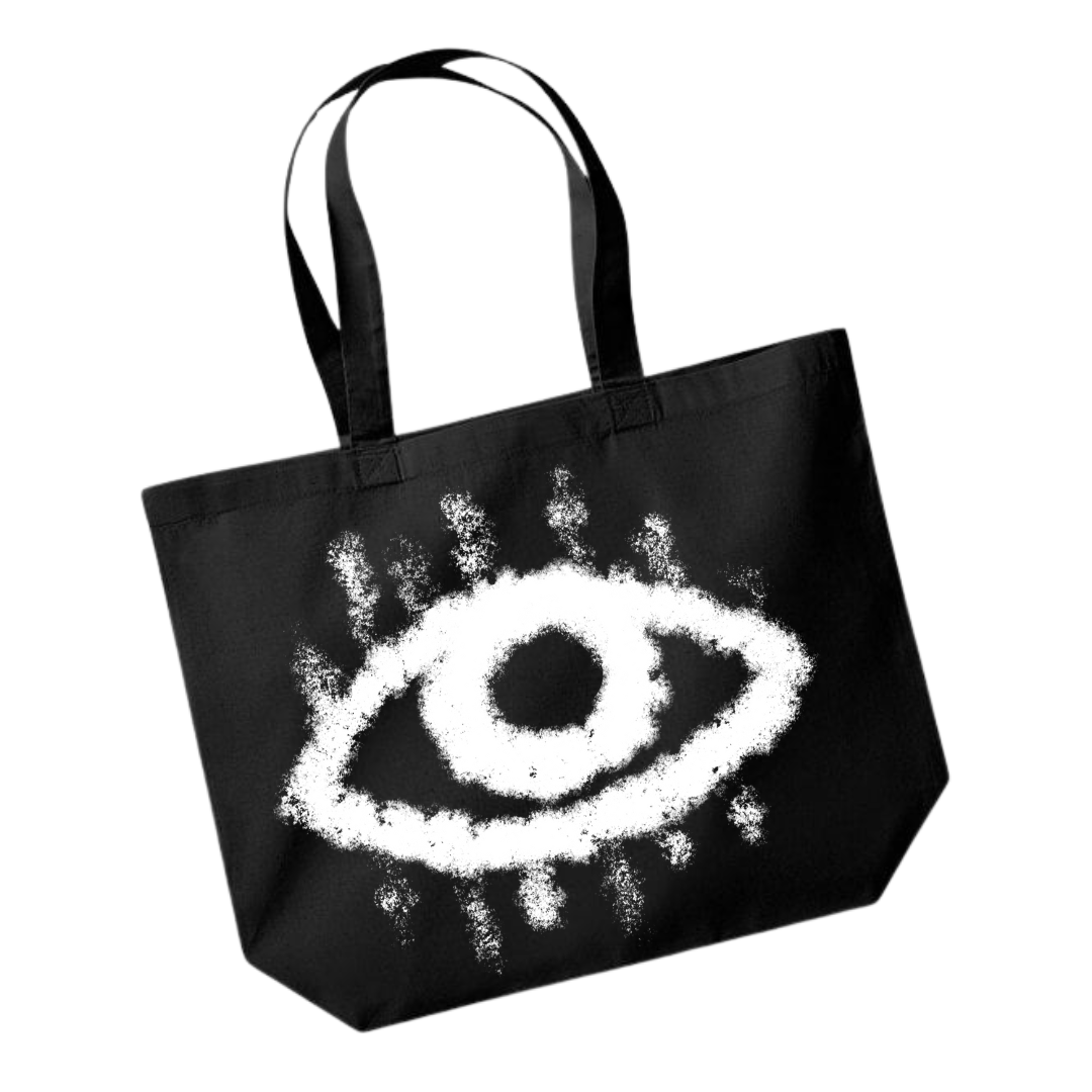 The Public Eye - Black Canvas Tote Bag