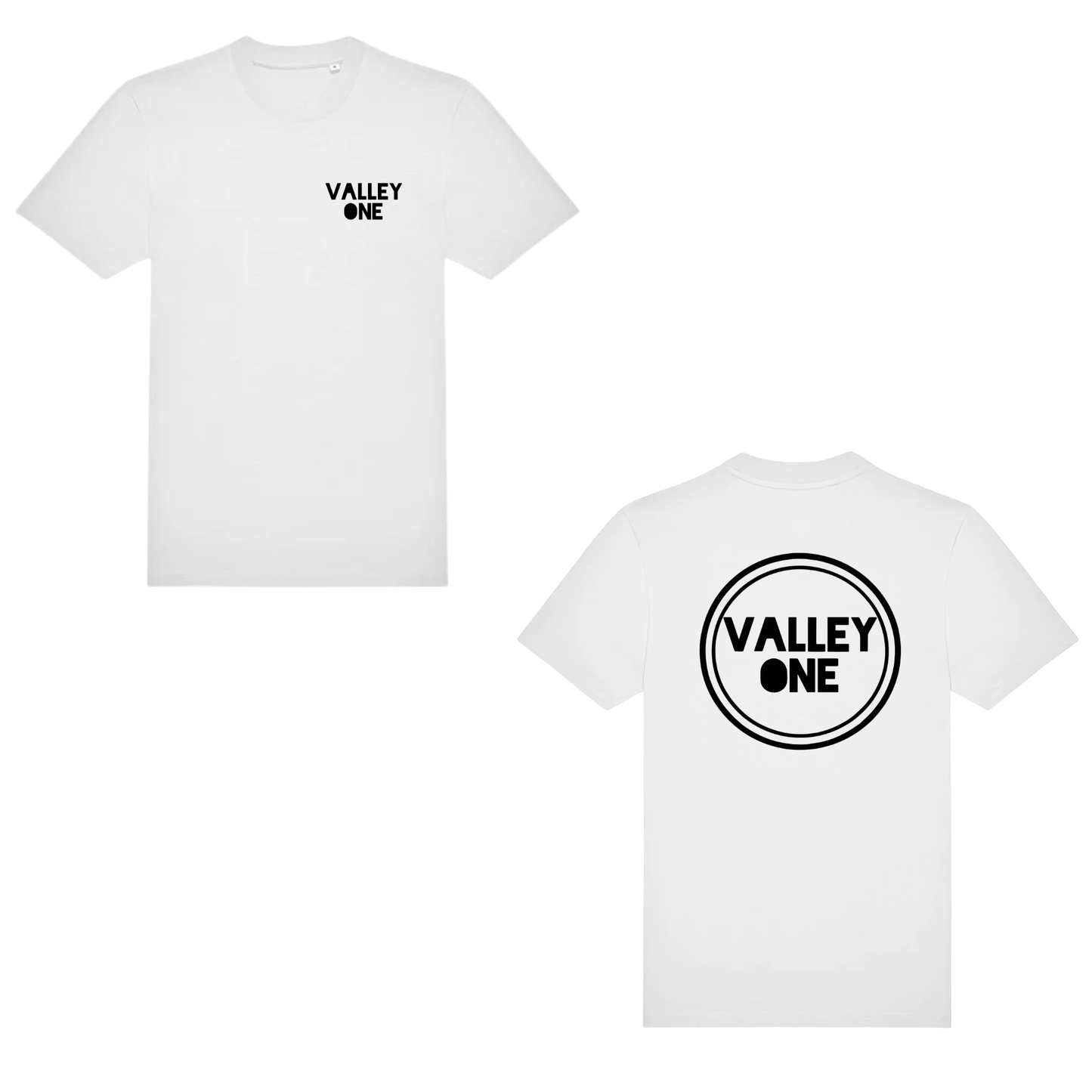 VALLEY ONE – Circle Logo T-Shirt (WHITE EDITION)