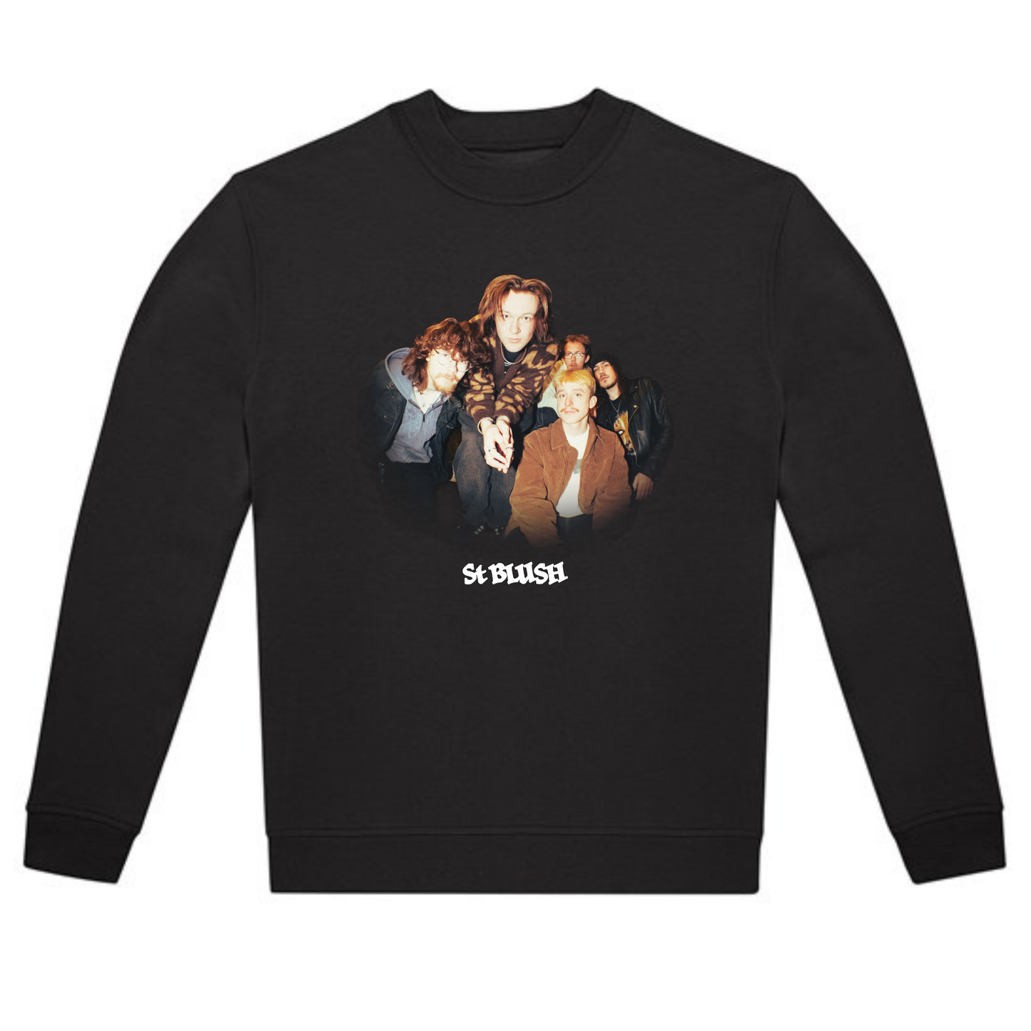 St Blush Portrait Crewneck (BLACK EDITION)