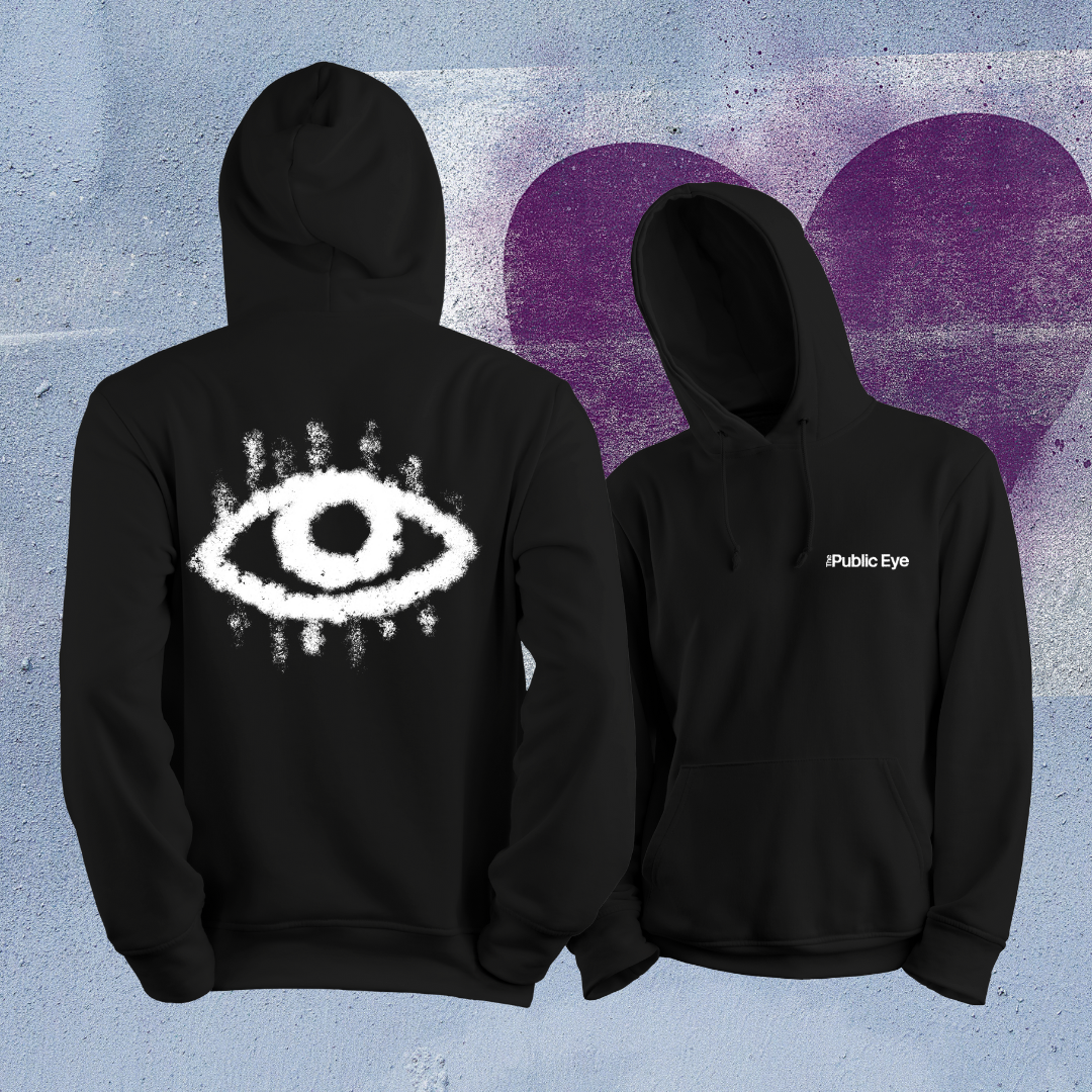 The Public Eye – Black Logo Hoodie