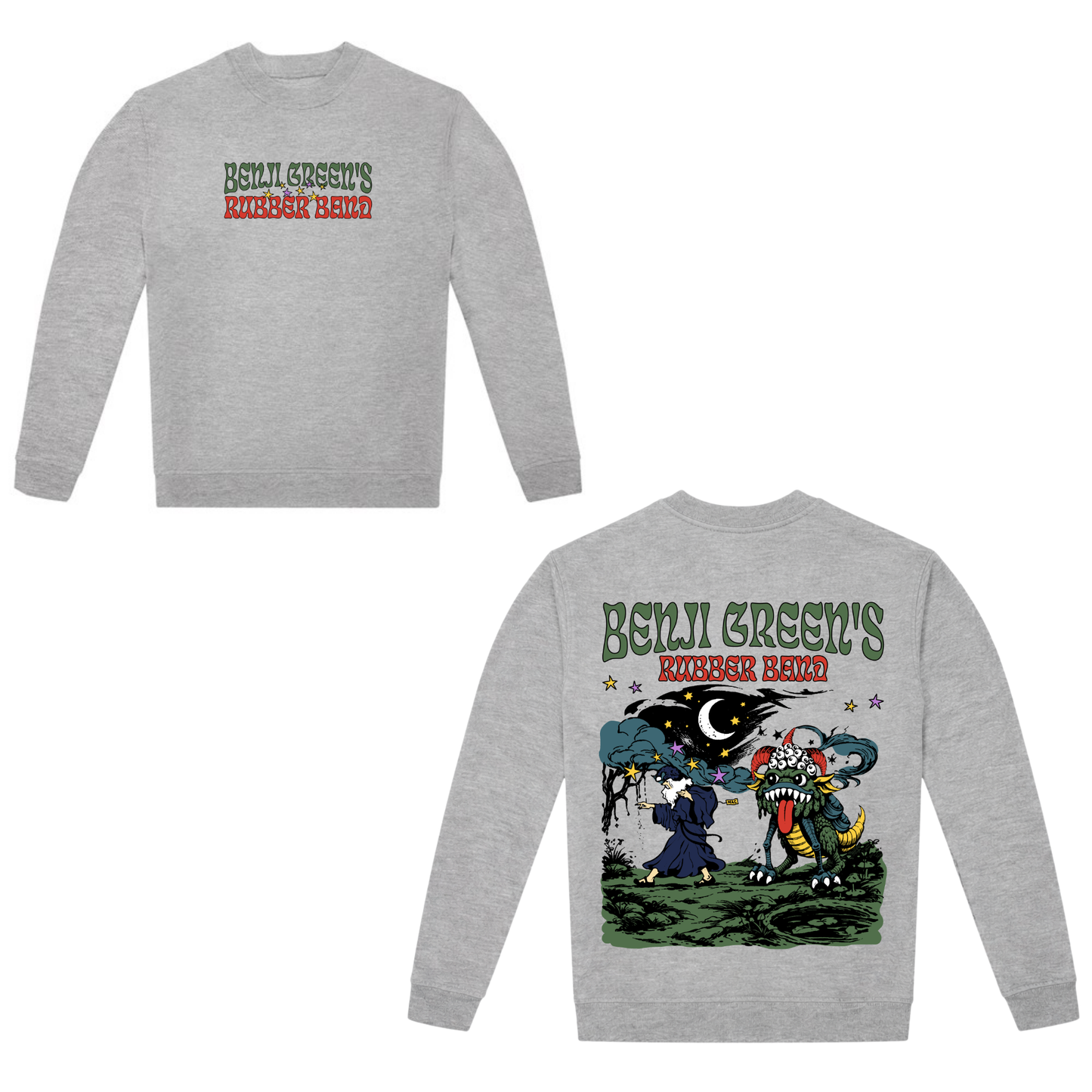 Benji Green's Rubber Band – Mac & The Beast Sweatshirt (GREY EDITION)