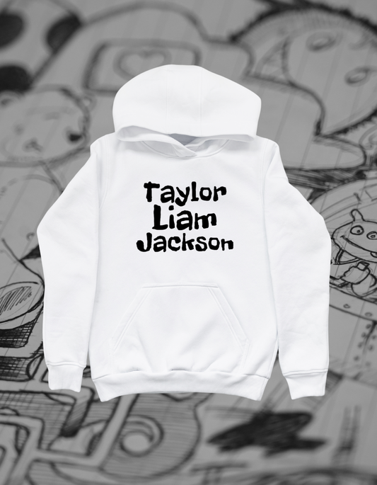 Taylor Liam Jackson Hoodie – White