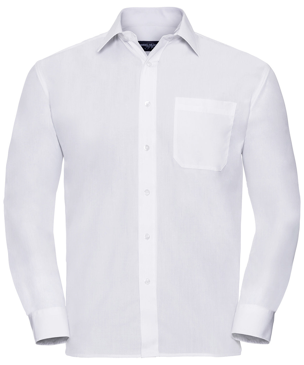 Russell Athletic Collection Long sleeve polycotton easycare poplin shirt