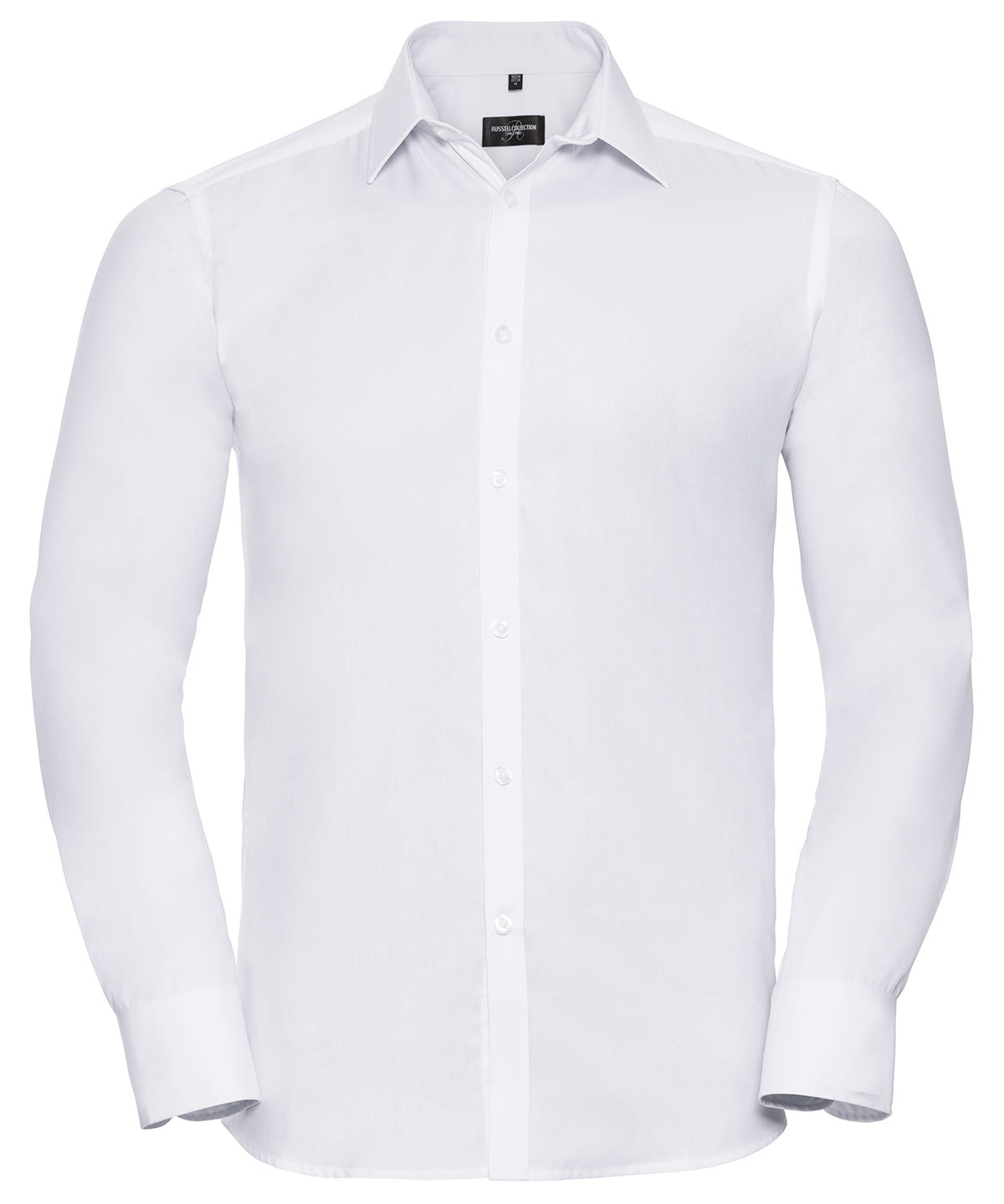 Russell Athletic Collection Long sleeve herringbone shirt