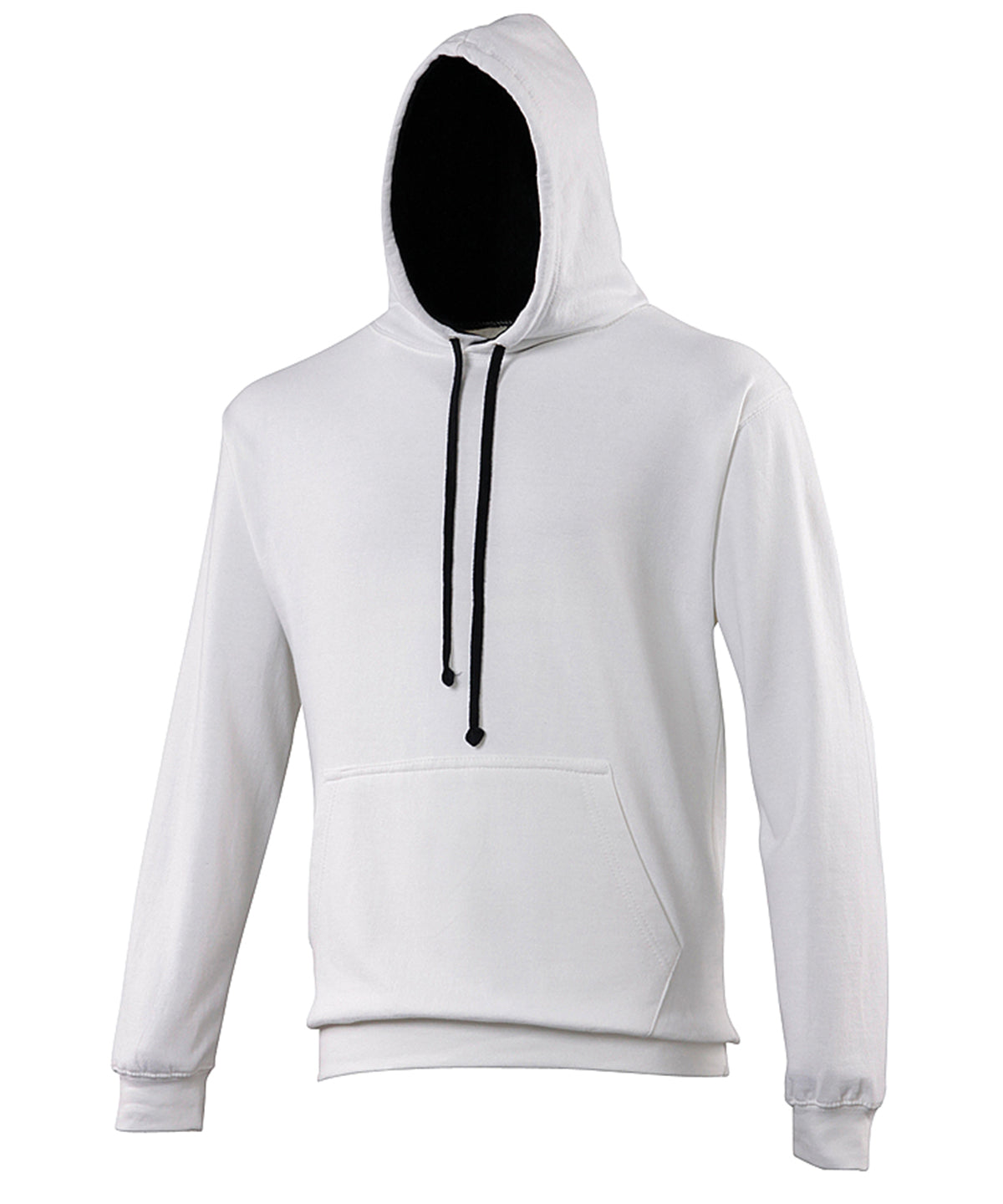 AWDis Just Hoods Varsity Hoodie in Arctic White/French Navy