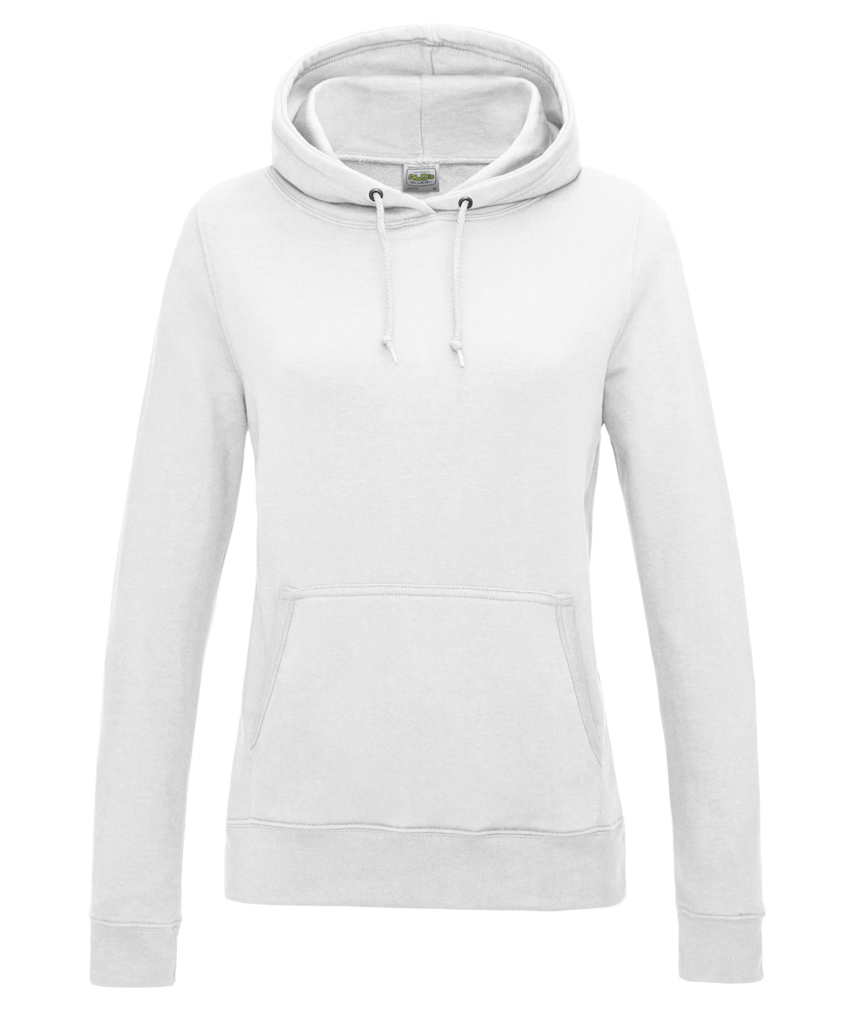AWDis Just Hoods Women's College Hoodie in Arctic White