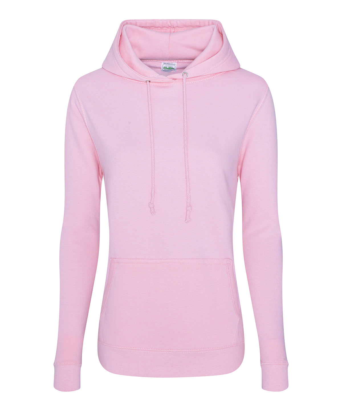 AWDis Just Hoods Women's College Hoodie in Baby Pink