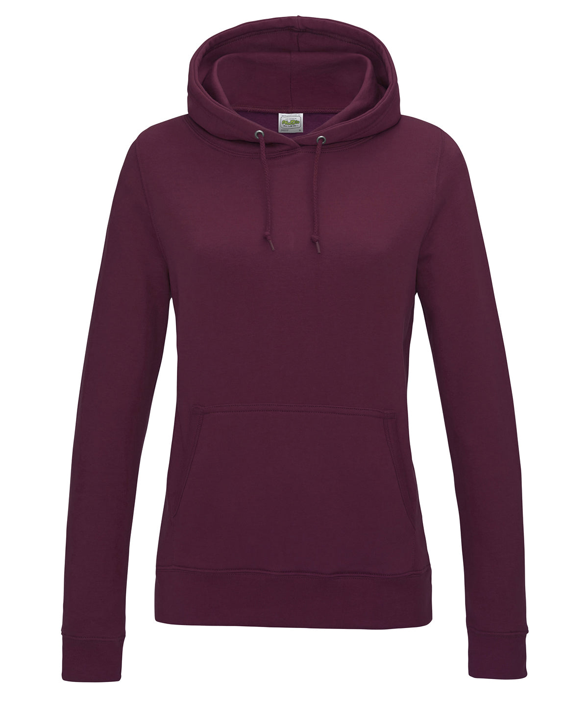 AWDis Just Hoods Women's College Hoodie in Burgundy