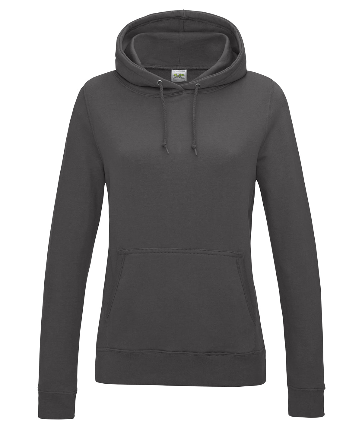 AWDis Just Hoods Women's College Hoodie in Charcoal