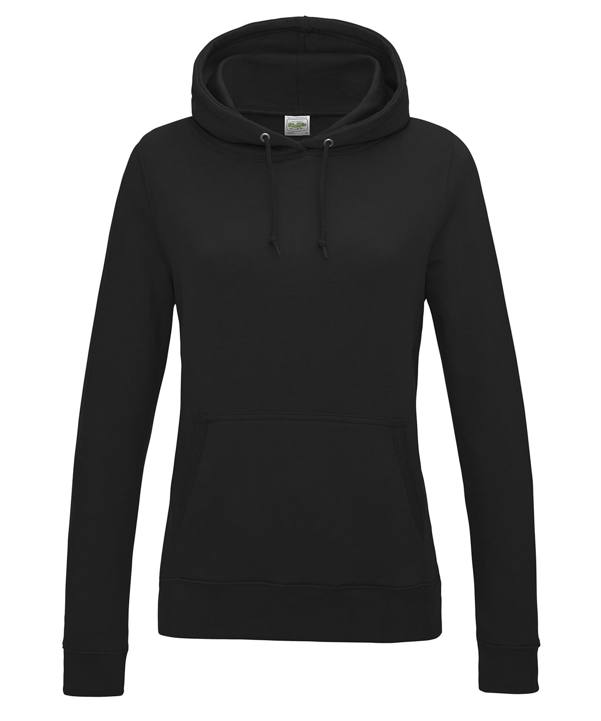 AWDis Just Hoods Women's College Hoodie in Jet Black