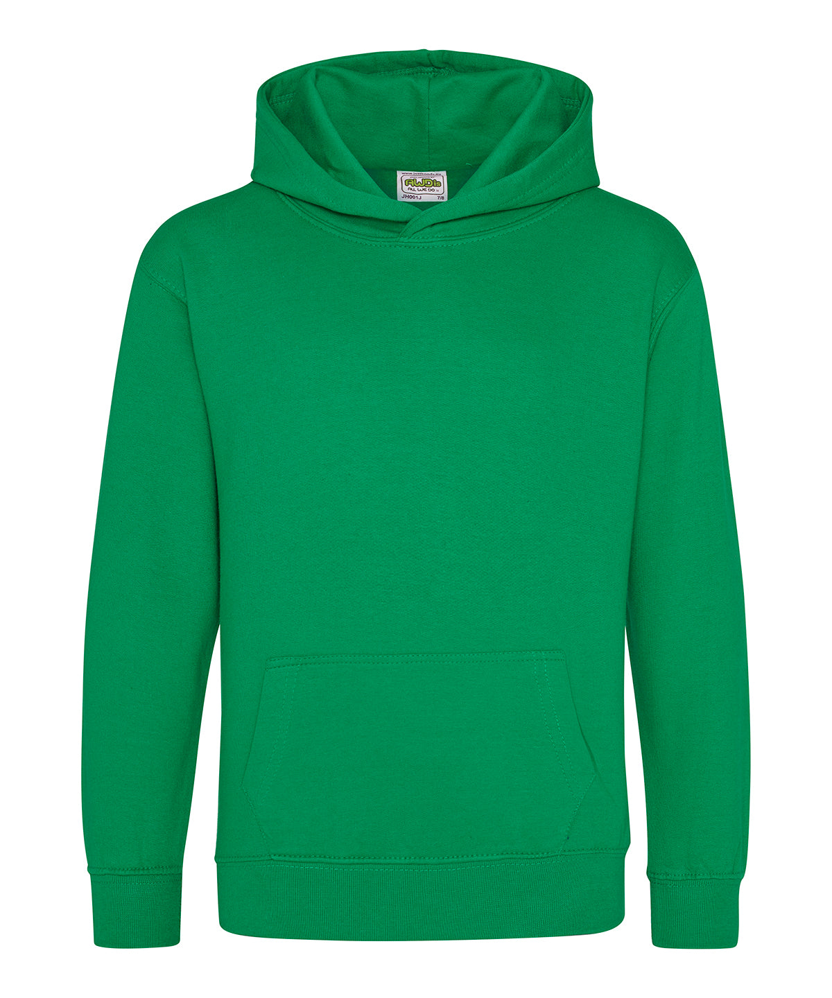 AWDis Just Hoods Kids Hoodie in Kelly Green