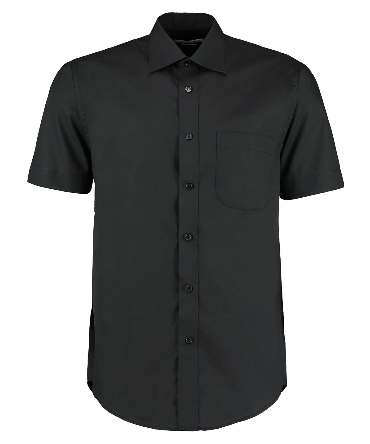 Kustom Kit Business Shirt Short-Sleeved in Black
