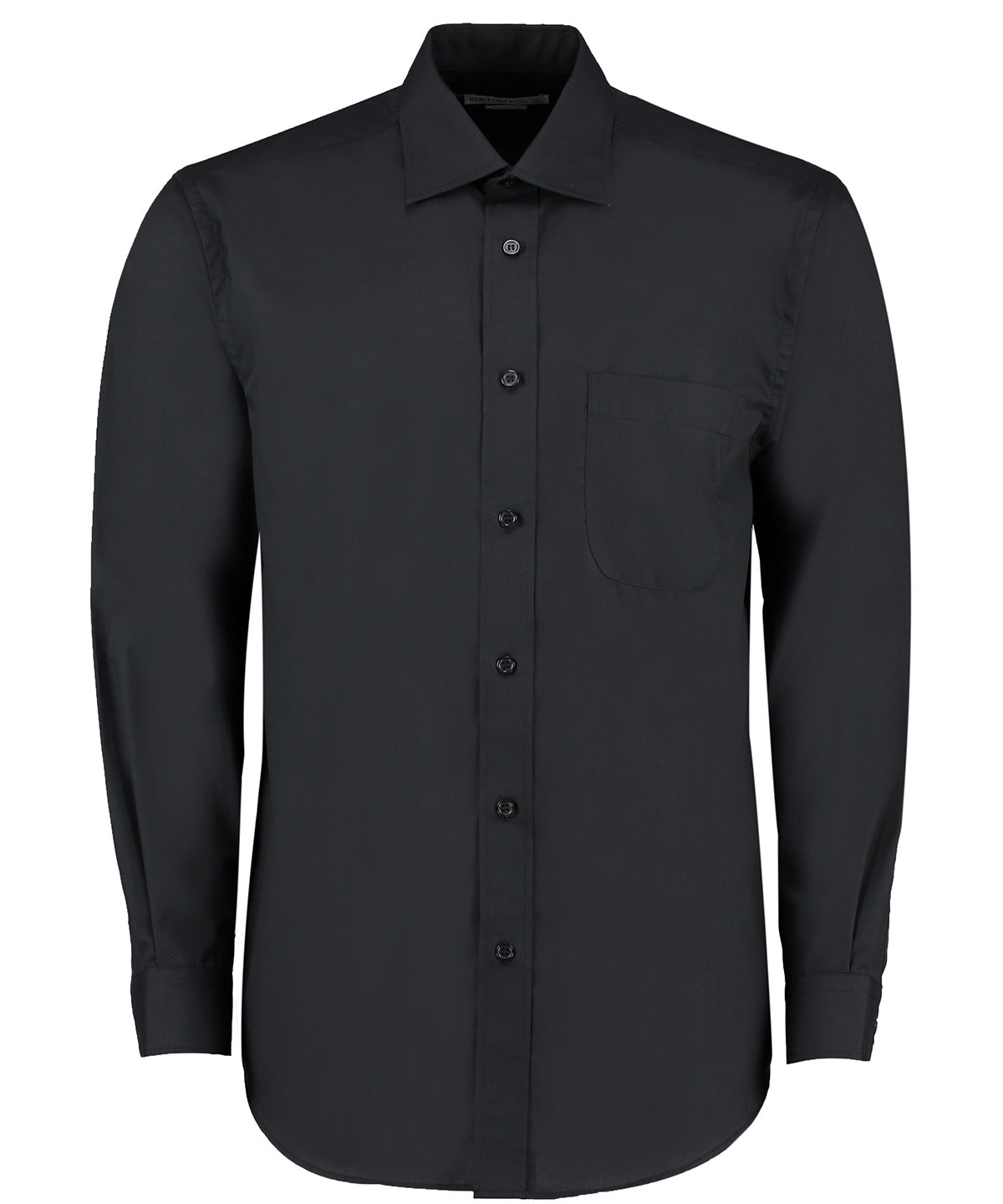 Kustom Kit Business Shirt Long-Sleeved (classic fit) in Black