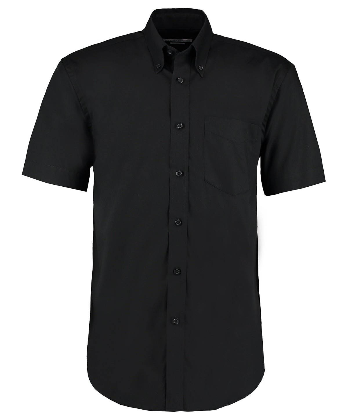 Kustom Kit Corporate Oxford Shirt Short-Sleeved in Black