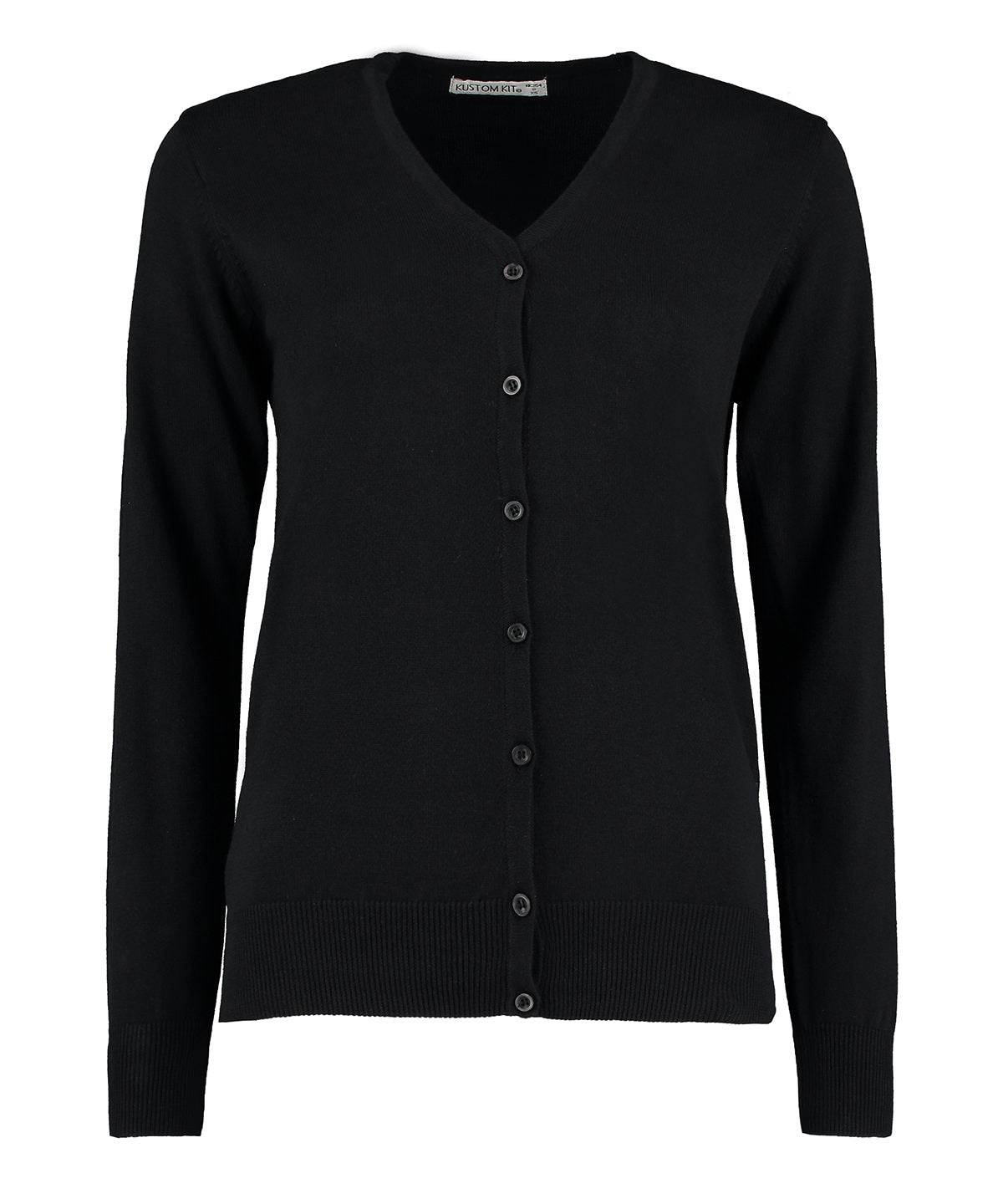 Kustom Kit Women's Arundel v-neck cardigan long sleeve (classic fit)
