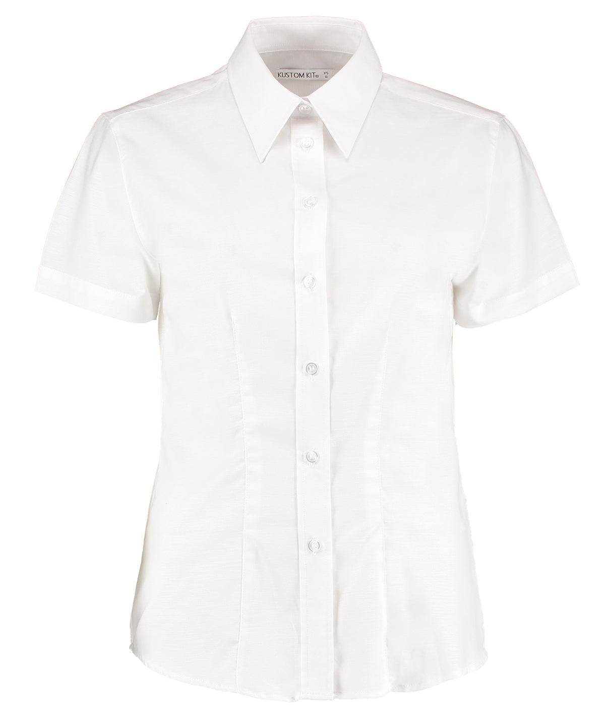 Kustom Kit Women's workplace Oxford blouse short-sleeved (tailored fit)