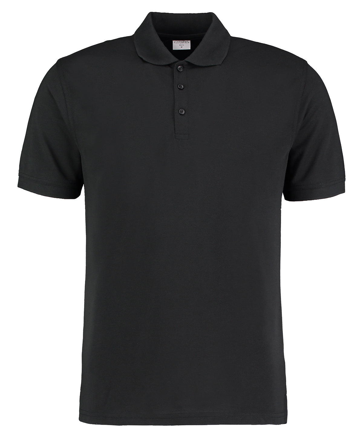Kustom Kit Klassic Polo Short Sleeved Superwash 60ºC in Black