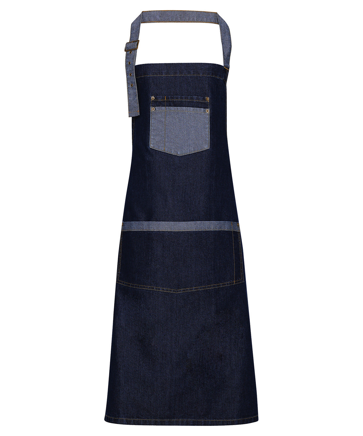 Premier Domain contrast denim bib apron