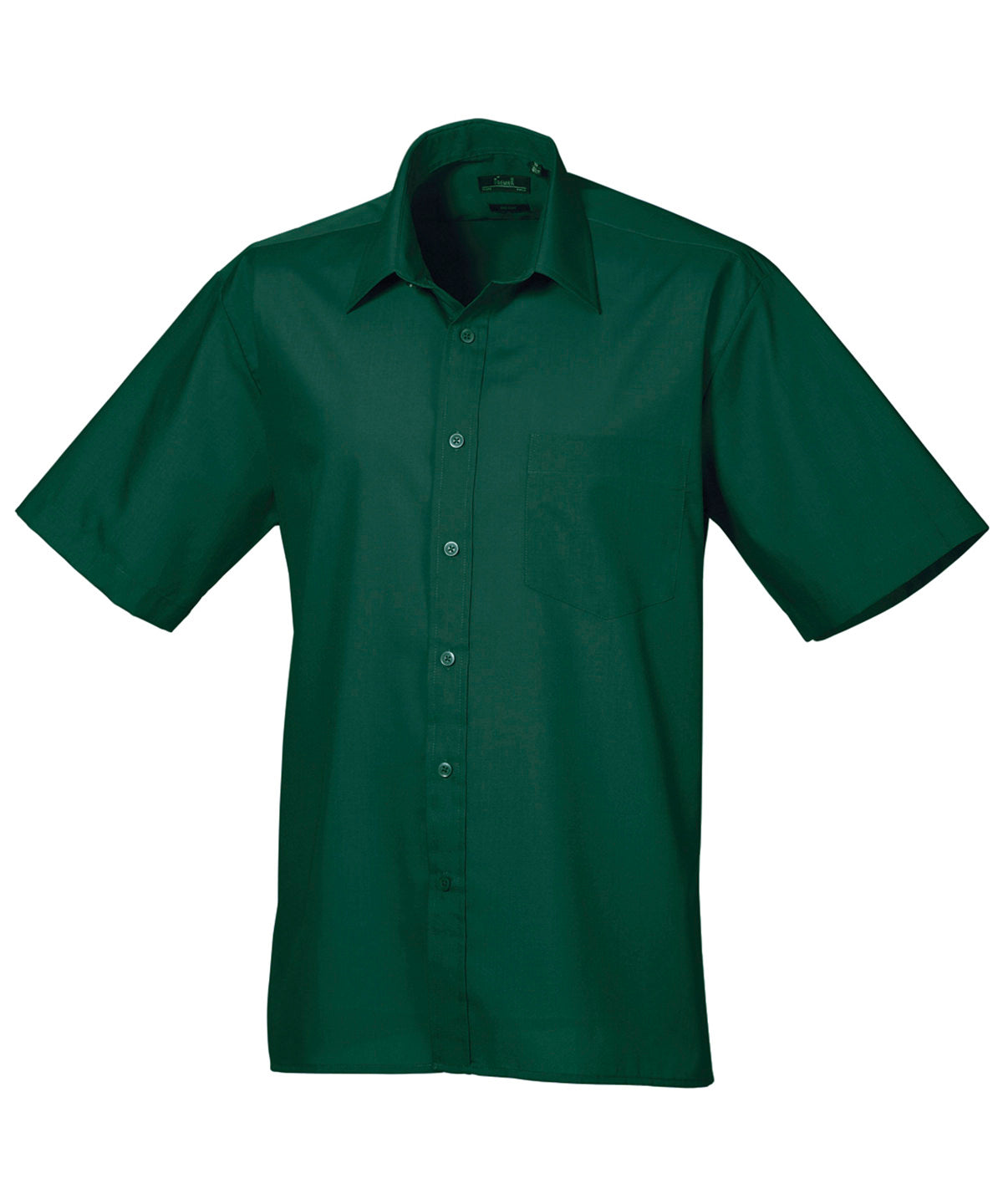 Premier Short Sleeve Poplin Shirt in Bottle
