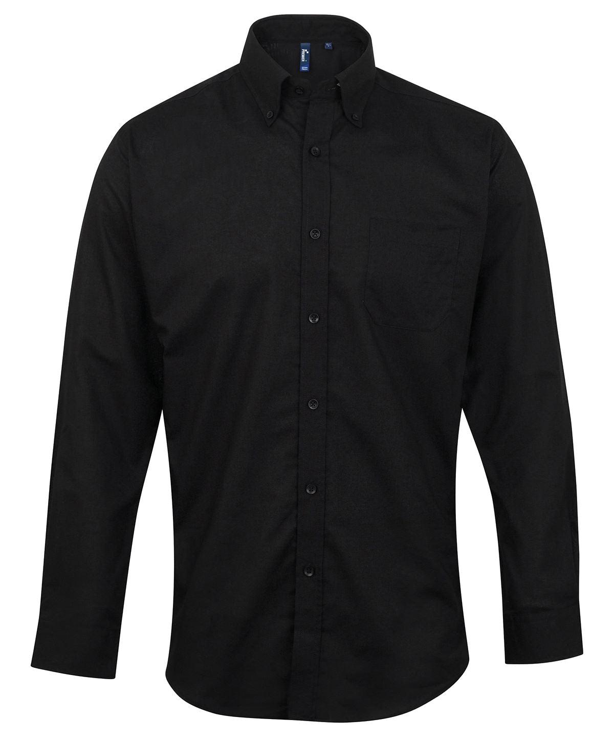 Premier Signature Oxford Long Sleeve Shirt in Black