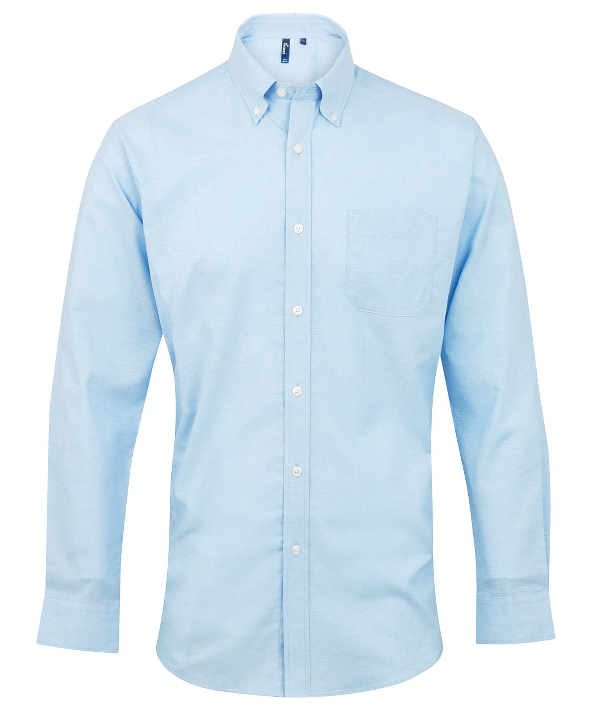 Premier Signature Oxford Long Sleeve Shirt in Light Blue