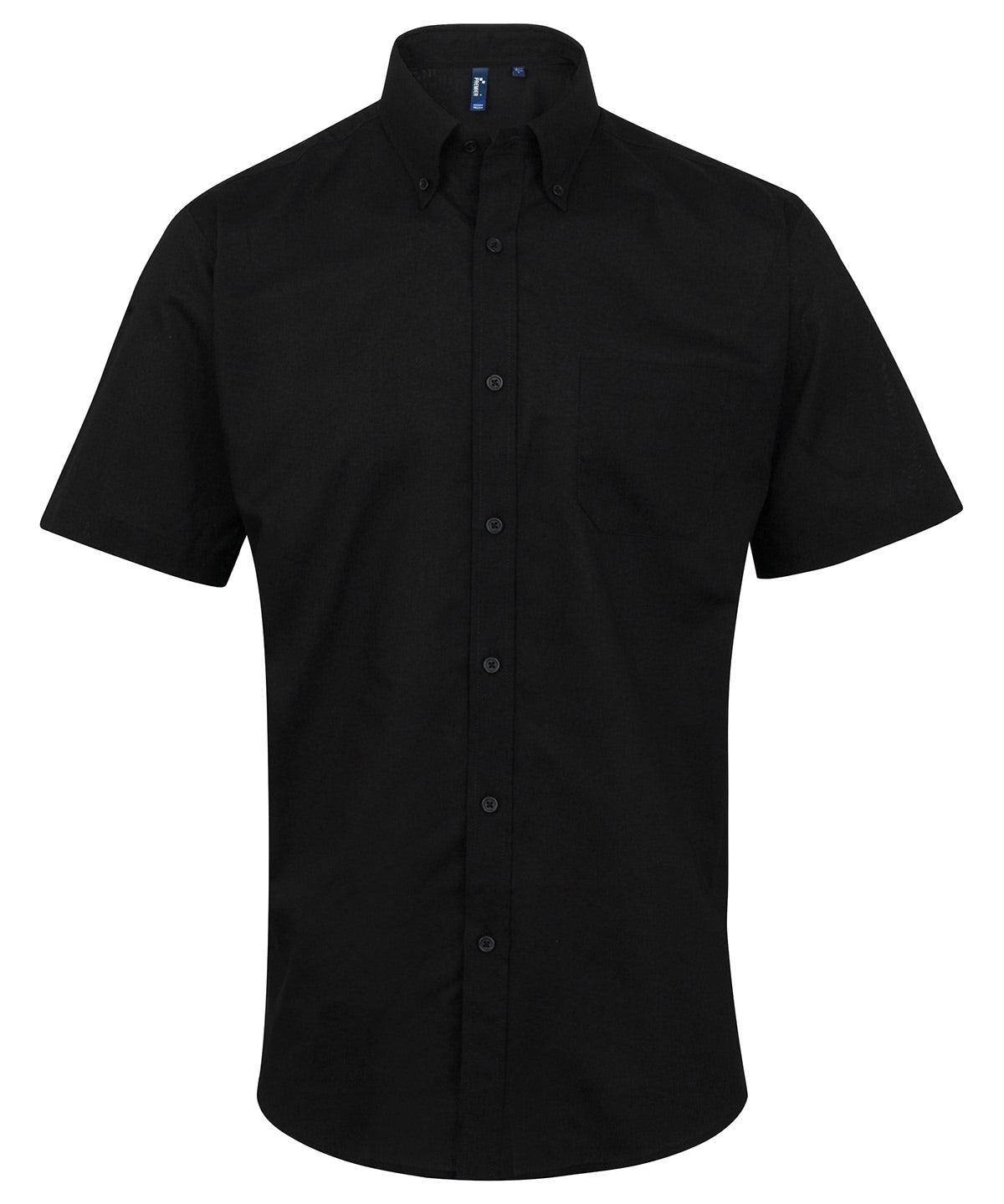Premier Signature Oxford Short Sleeve Shirt in Black