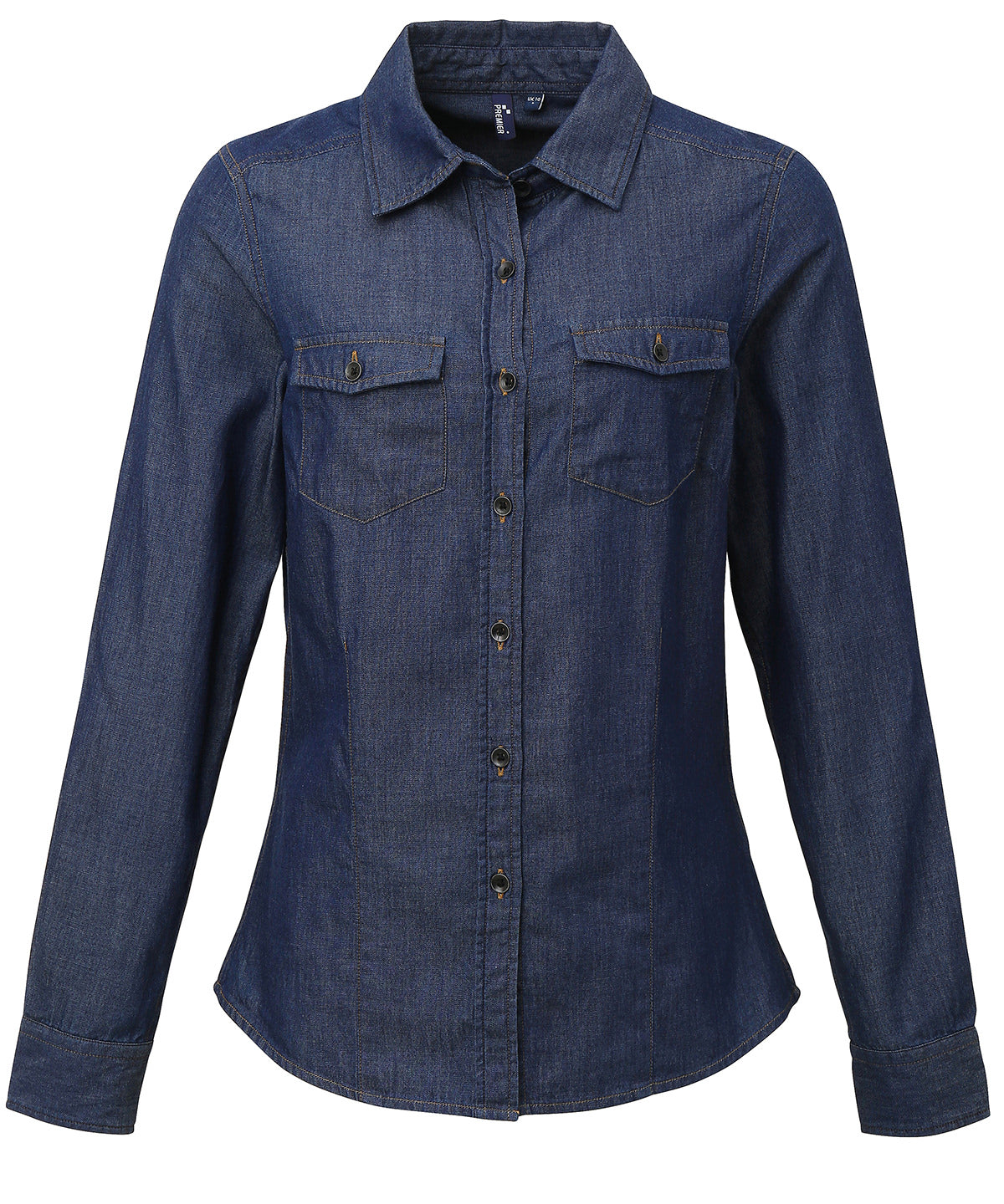 Premier Women's jeans stitch denim shirt
