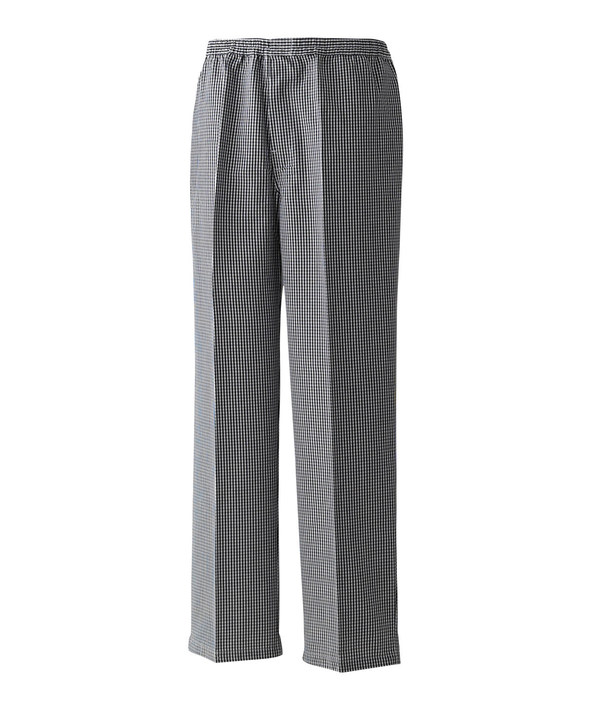 Premier Pull-On Chef's Trousers in Black/White