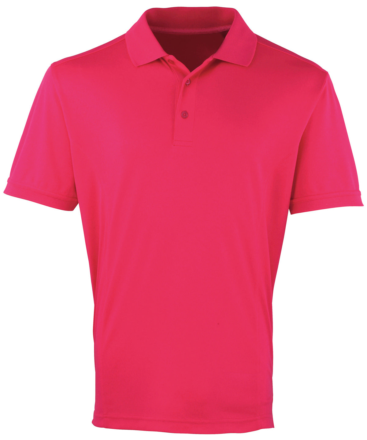 Premier Coolchecker Piqué Polo in Hot Pink