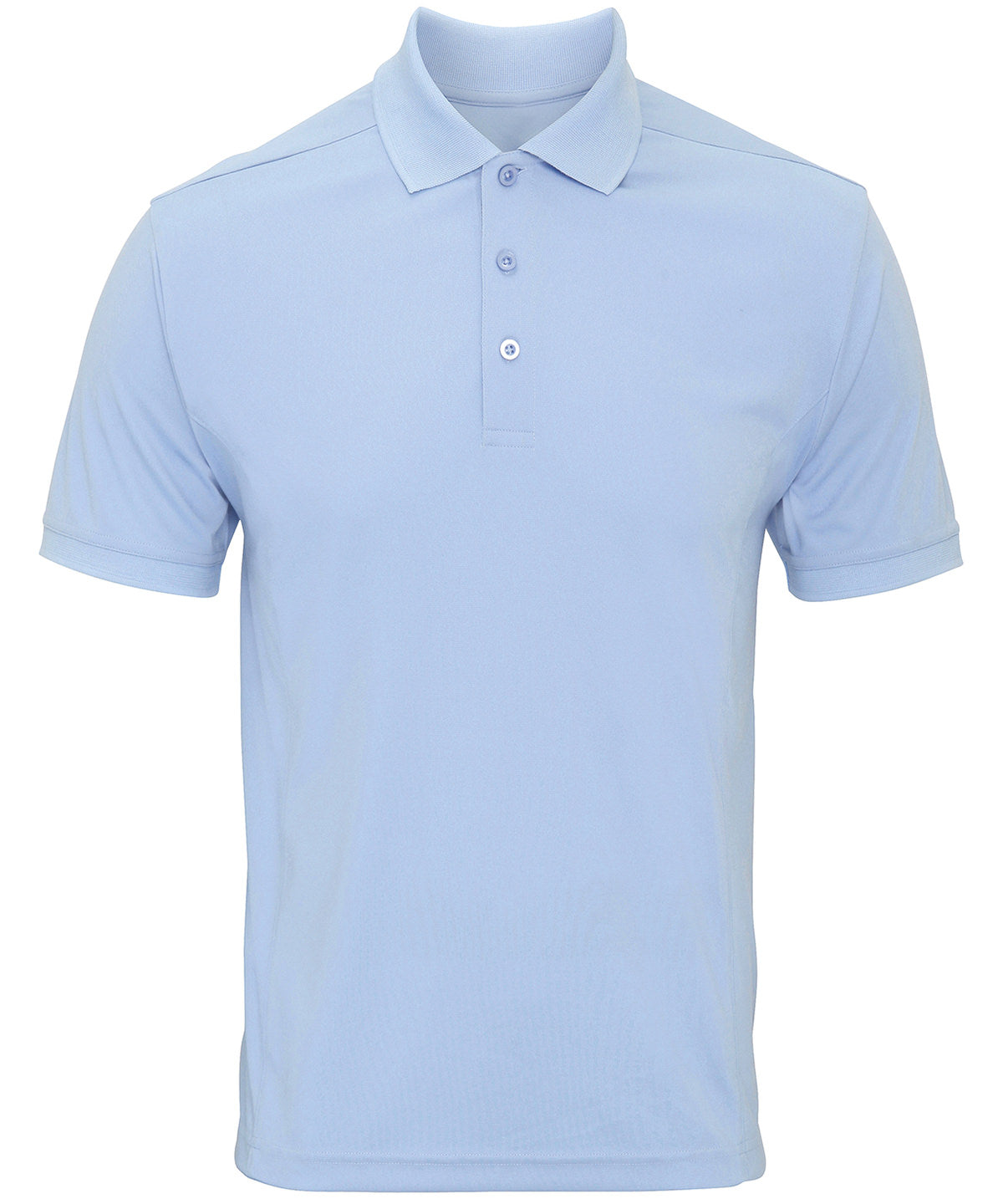 Premier Coolchecker Piqué Polo in Light Blue
