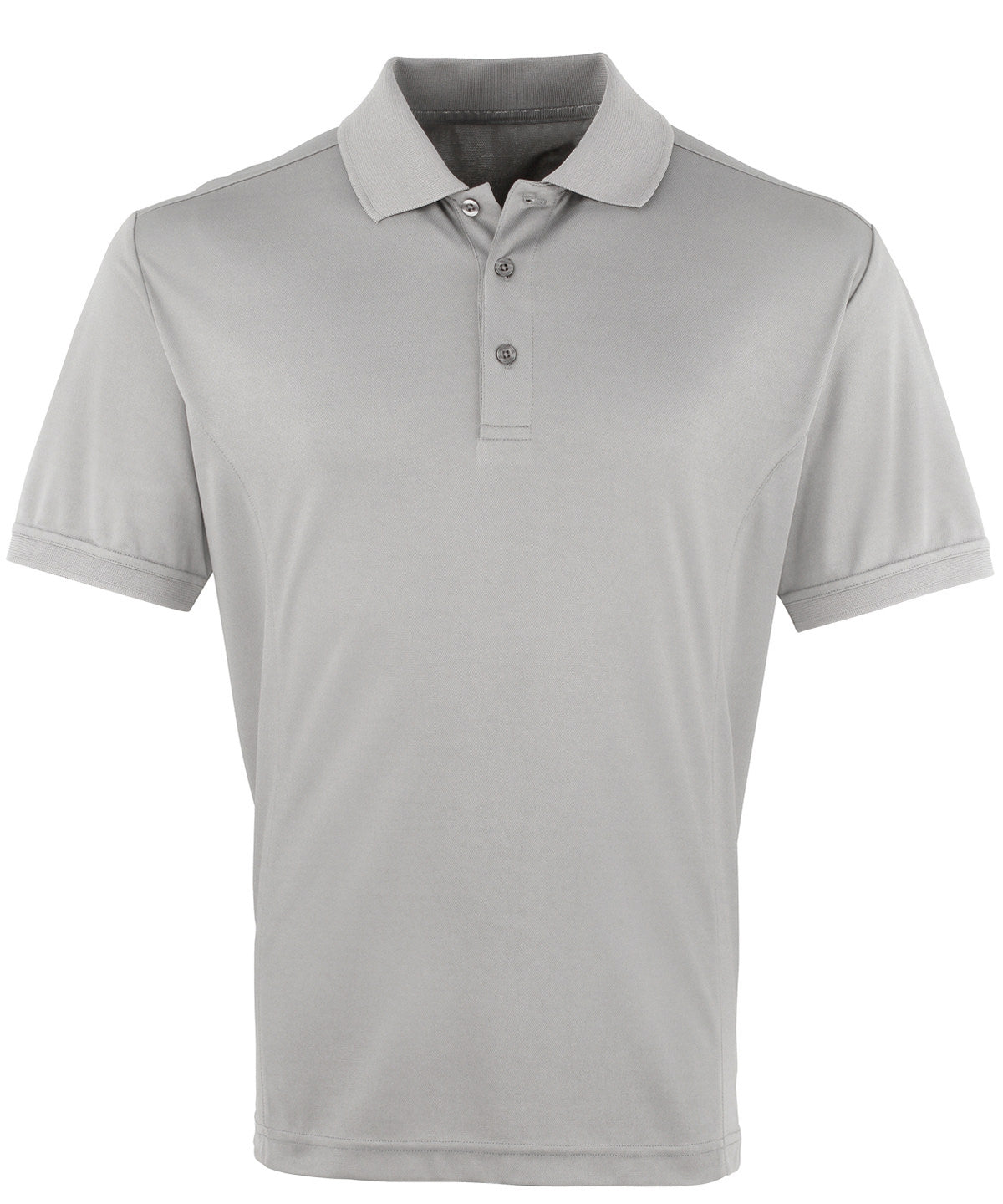 Premier Coolchecker Piqué Polo in Silver