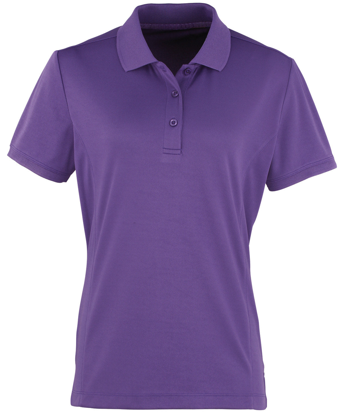 Premier Women's Coolchecker Piqué Polo in Purple