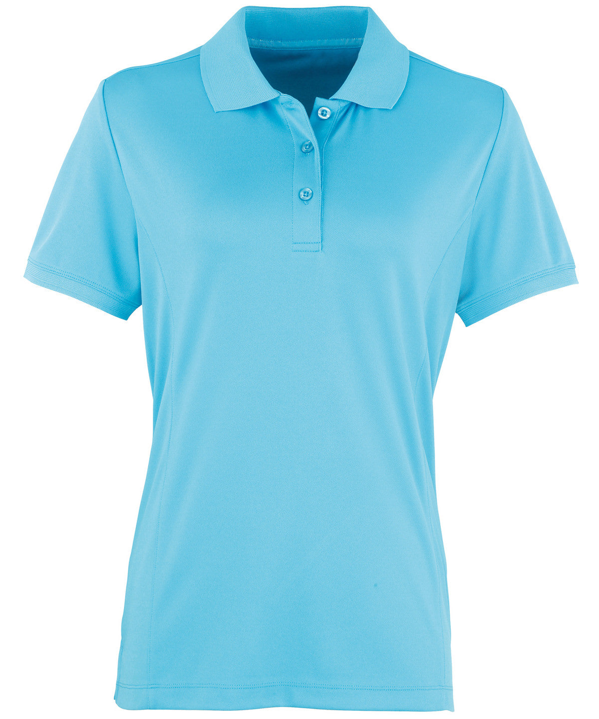 Premier Women's Coolchecker Piqué Polo in Turquoise