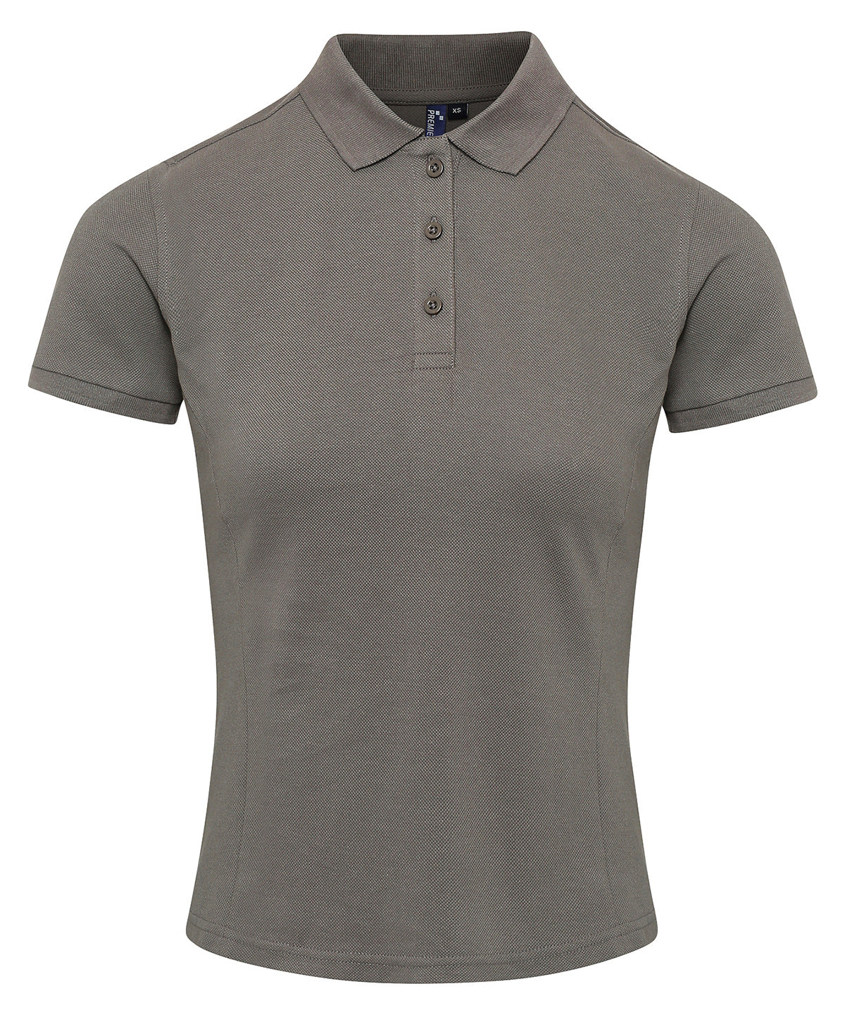 Premier Women's Coolchecker Plus Piqué Polo in Dark Grey