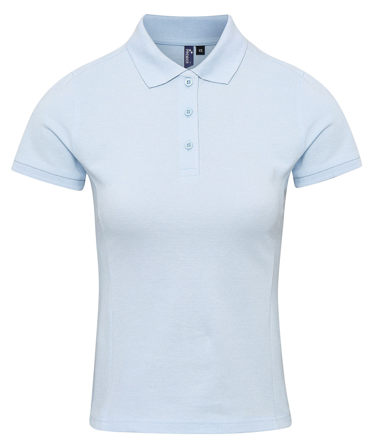 Premier Women's Coolchecker Plus Piqué Polo in Light Blue