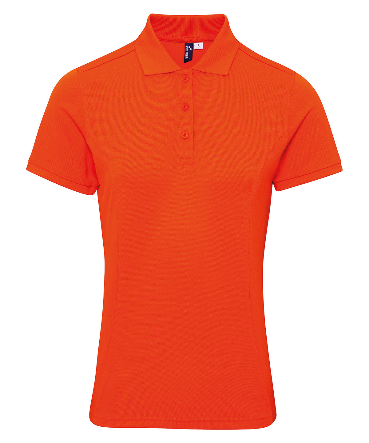 Premier Women's Coolchecker Plus Piqué Polo in Orange
