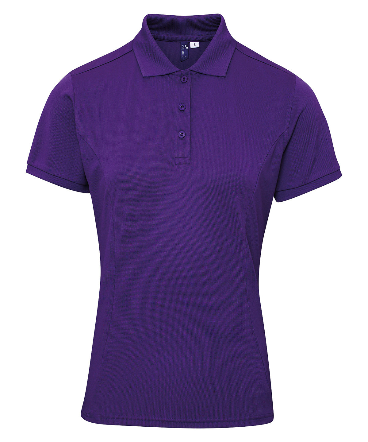 Premier Women's Coolchecker Plus Piqué Polo in Purple