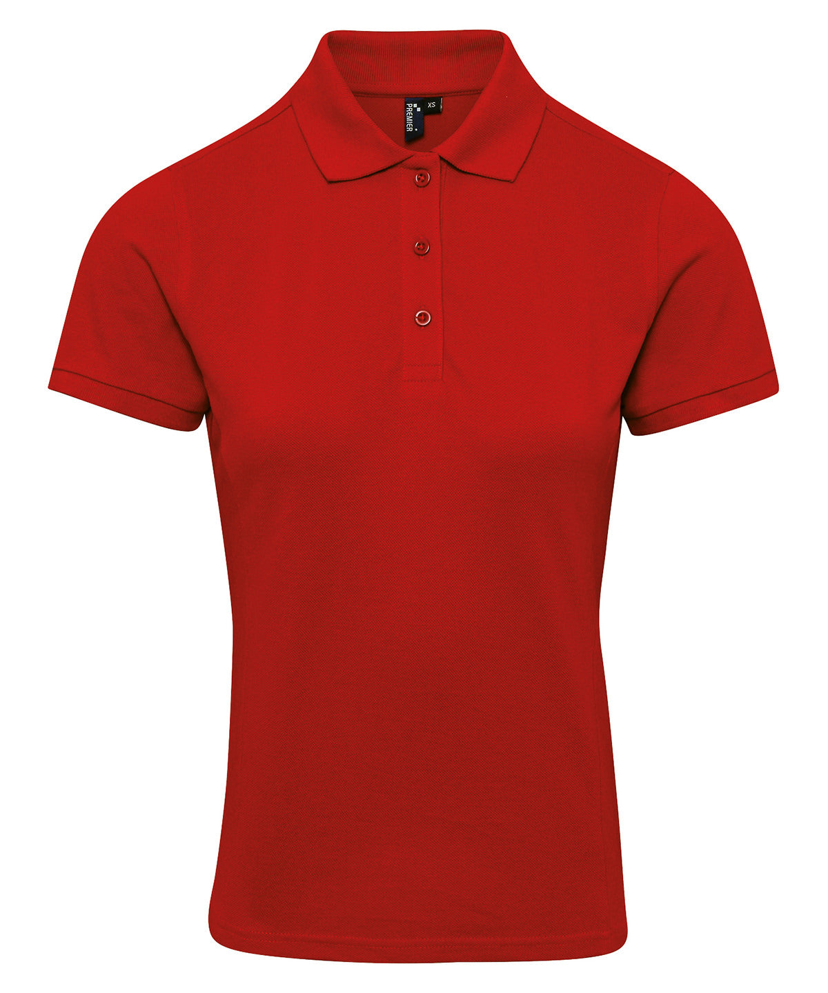 Premier Women's Coolchecker Plus Piqué Polo in Red