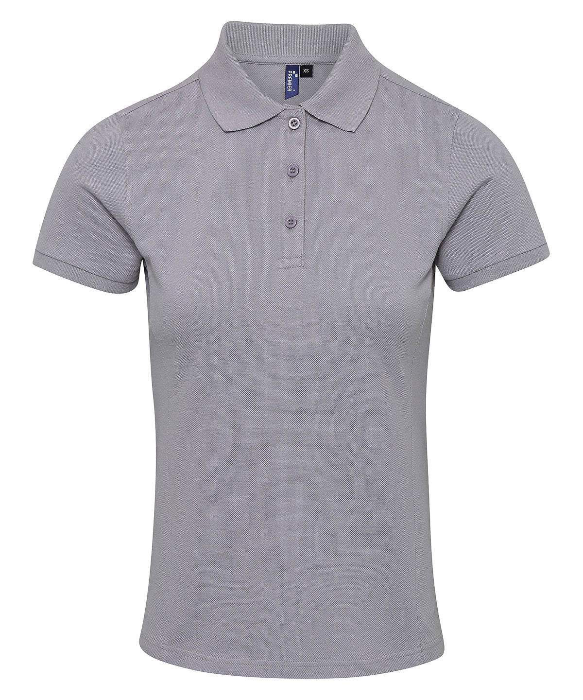 Premier Women's Coolchecker Plus Piqué Polo in Silver