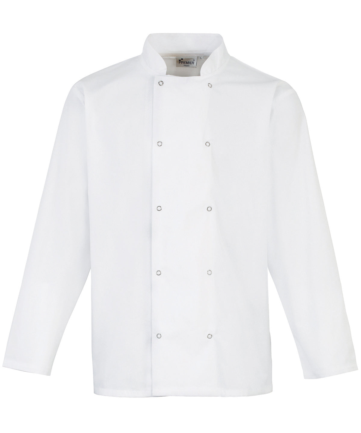 Premier Studded front long sleeve chef's jacket