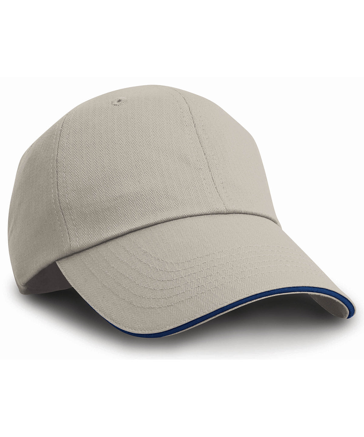 Result Headwear Herringbone cap with sandwich peak